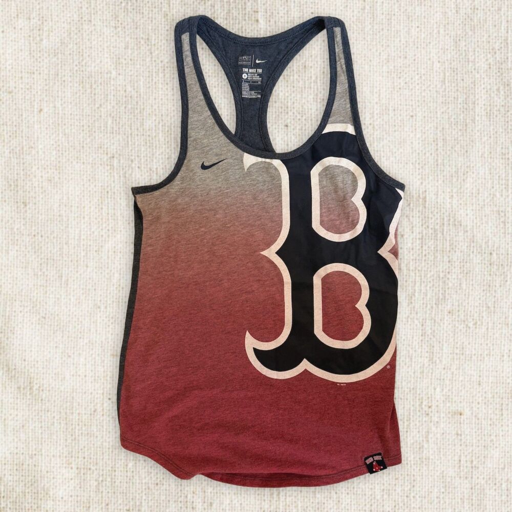 Nike MLB Genuine Boston Red Sox Women's Racerback Tank Top Athletic Size S